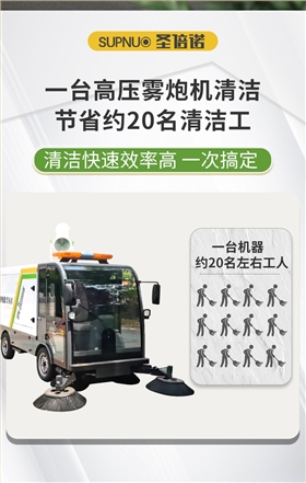 恒行6DS2200AW全封闭1吨自卸式垃圾箱驾驶式雾炮高压冲洗电动扫地车v_02