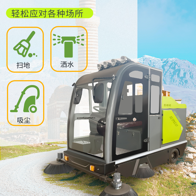 校园新能源清扫车：绿色科技的实践者