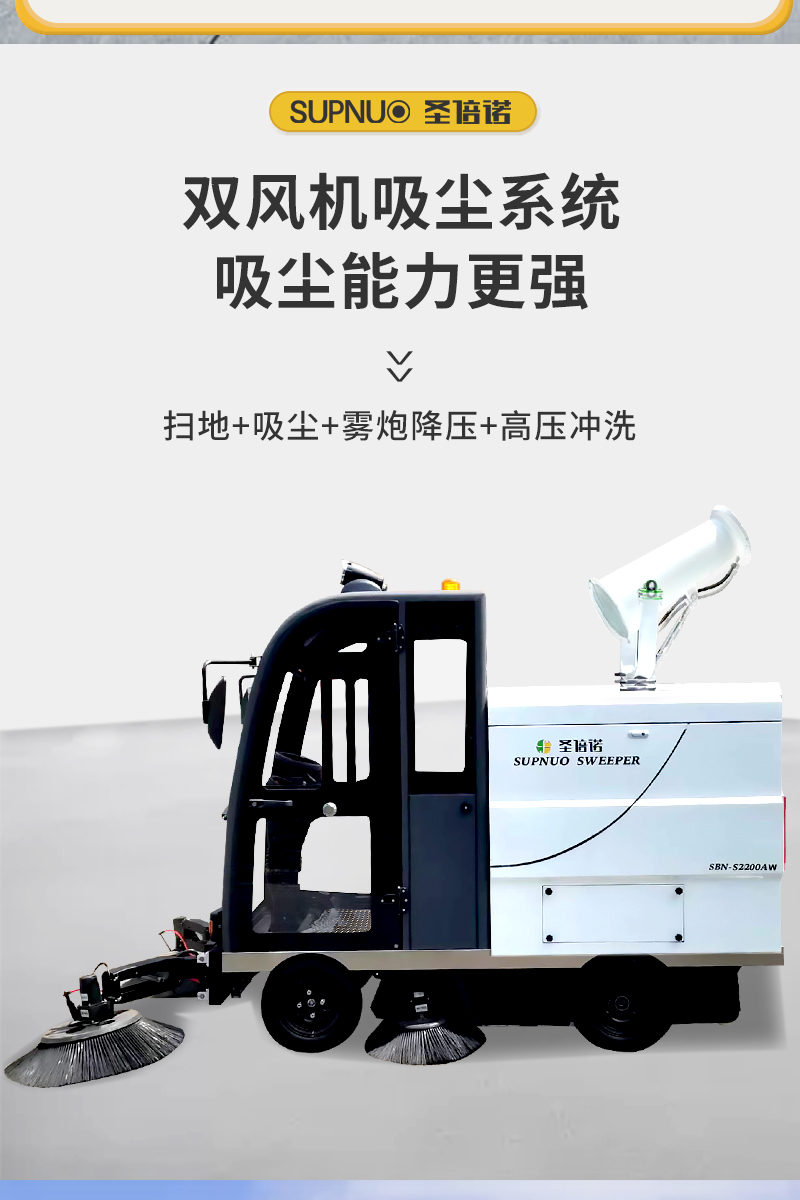 恒行6S2200AW全封闭小四轮驾驶式雾炮高压冲洗电动扫地车详情_02